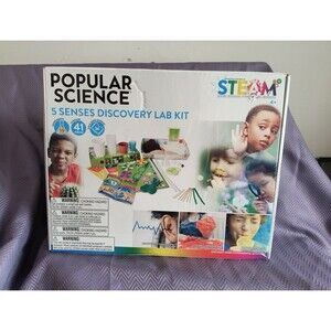 Popular Science 5 Senses Discovery Lab Kit Educational Kids Interactive
